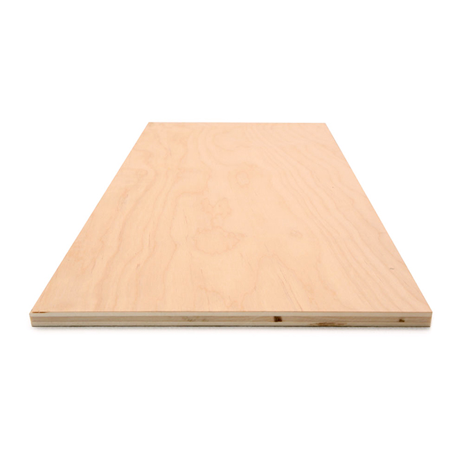 Plywood panel without edge banding