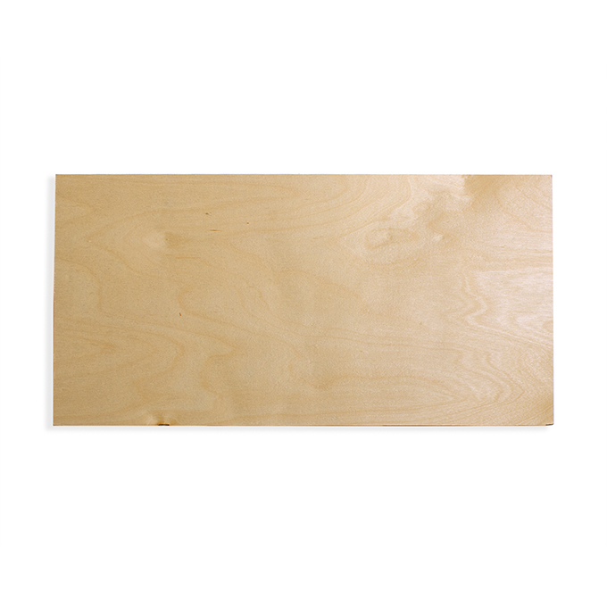 1/4" x 12" x 24" Birch Plywood Markerboard top view